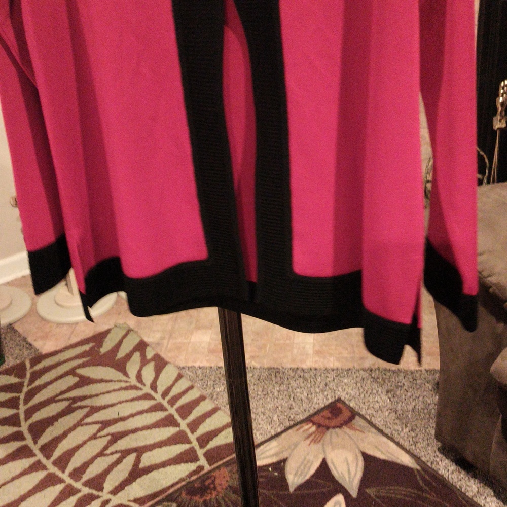 Misook Elegant Red and Black Knitwear/Jacket Large - Picture 8 of 10